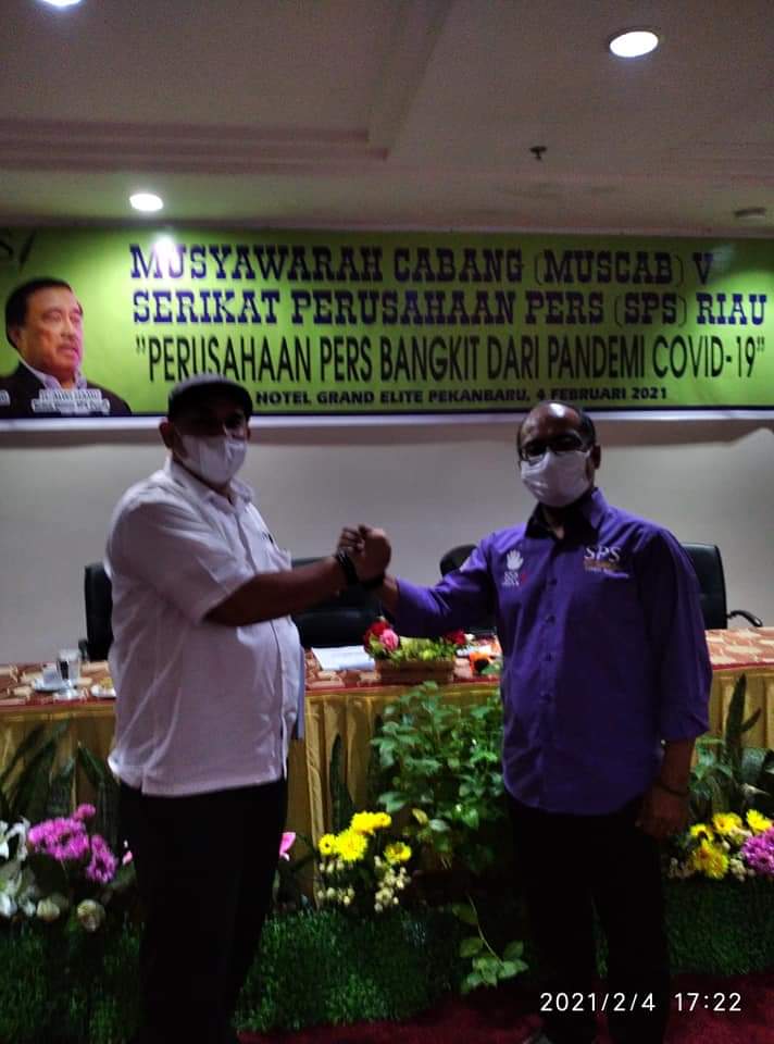Khairul Amri Terpilih secara Aklamasi Pimpin SPS Riau 2021-2025 Khairul Amri Terpilih secara Aklamasi Pimpin SPS Riau 2021-2025i