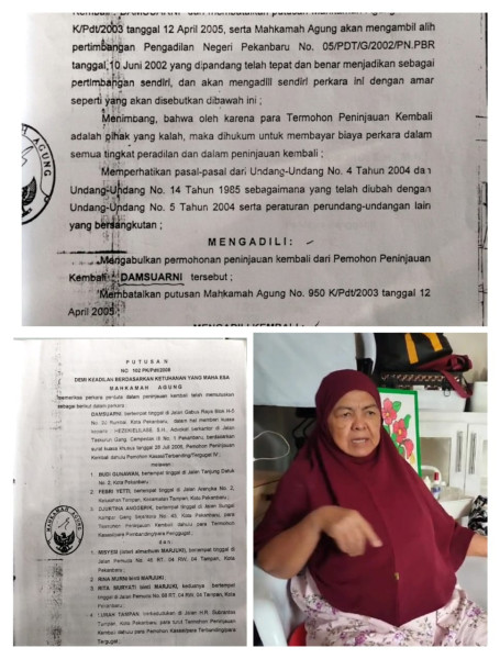 Kepala  BPN jangan Asal Blokir, BPN harus Segera Terbitkan SHM DAMSUARNI. Karena ulah BPN maka terjadi tumpang tindih sertifikat