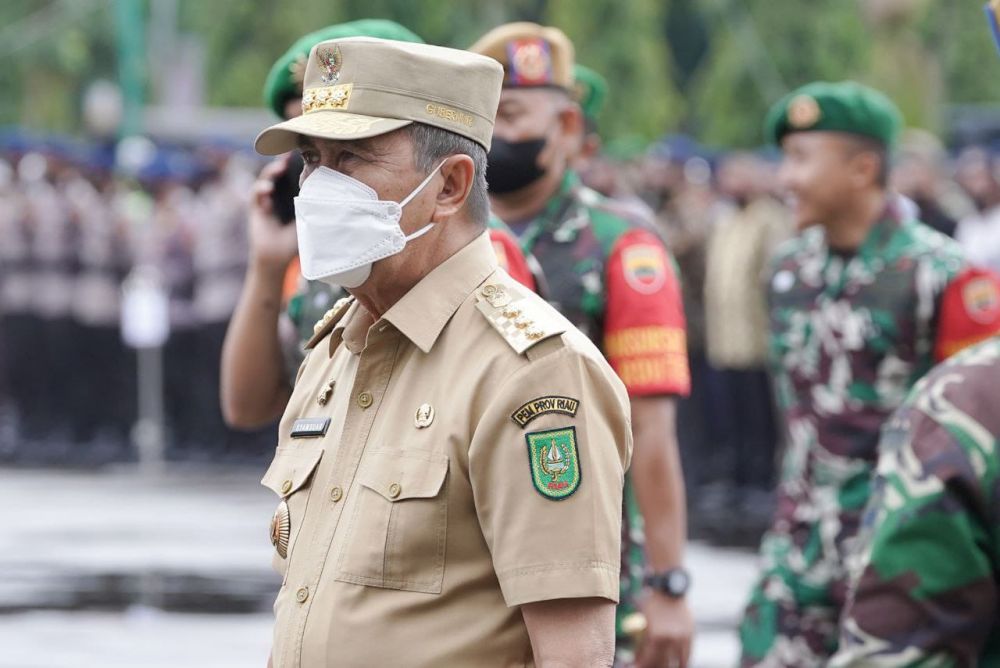 Apel Pasukan Persiapan Sambut Kunker Wapres RI ke Riau Resmi Digelari