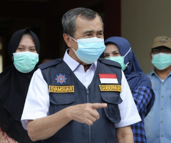 Gubri Syamsuar Sebut PPKM Berdampak pada Penurunan Kasus Covid-19 Gubri Syamsuar Sebut PPKM Berdampak pada Penurunan Kasus Covid-19i