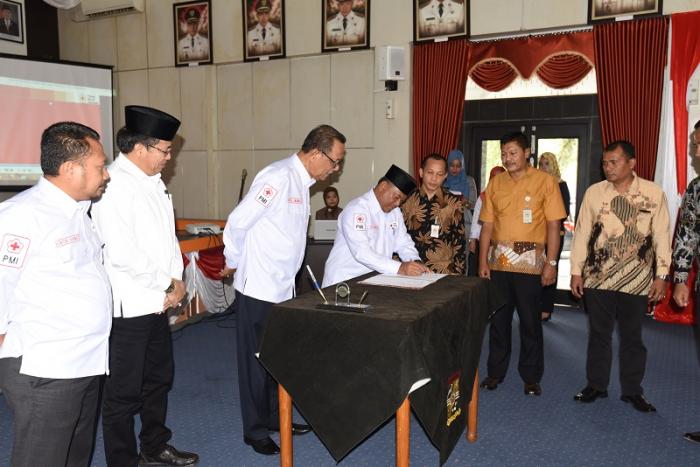 Pelantikan PMI Kampar, Yusri Ketua yang Barui