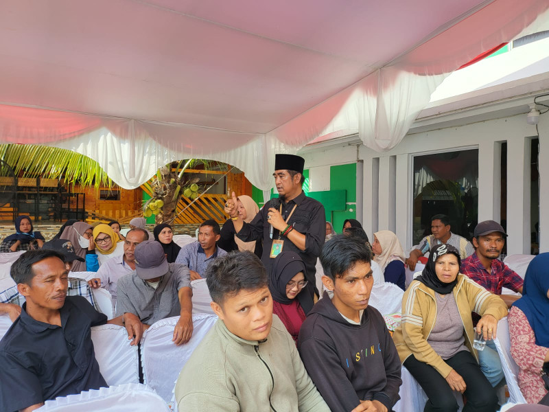 Ketum DPP SANTRI Tani NU, H.T.Rusli Ahmad,SE,MM dan jajaran resmikan Posko Pemenangan Prabowo - Gibran